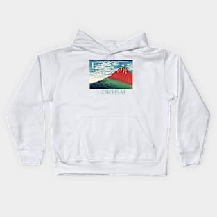 Fine Wind Clear Morning by Katsushika Hokusai Kids Hoodie